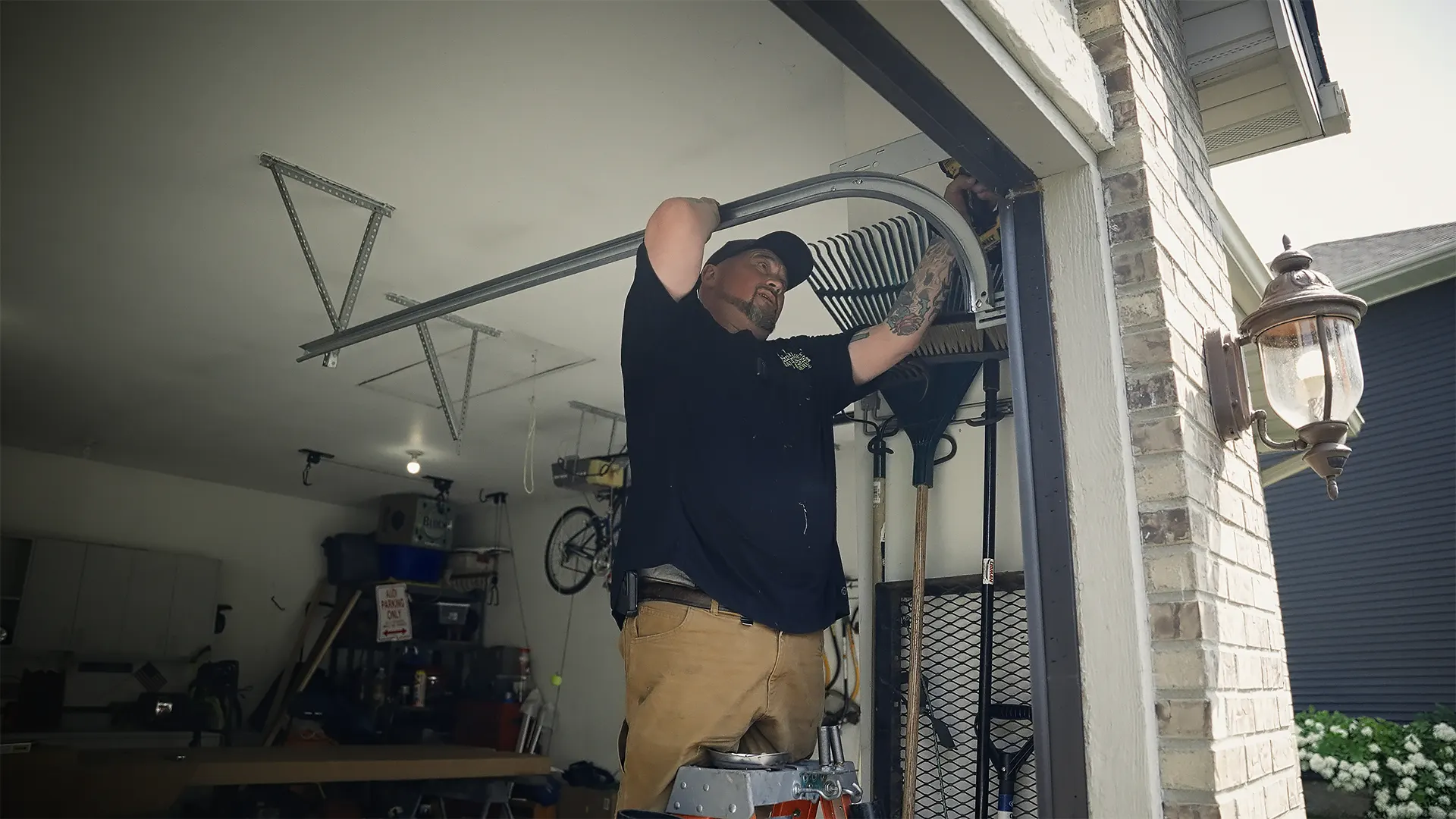 Garage Door Railing Removal